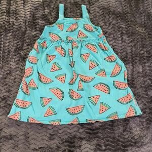 Watermelon Print Kids Casual Dress